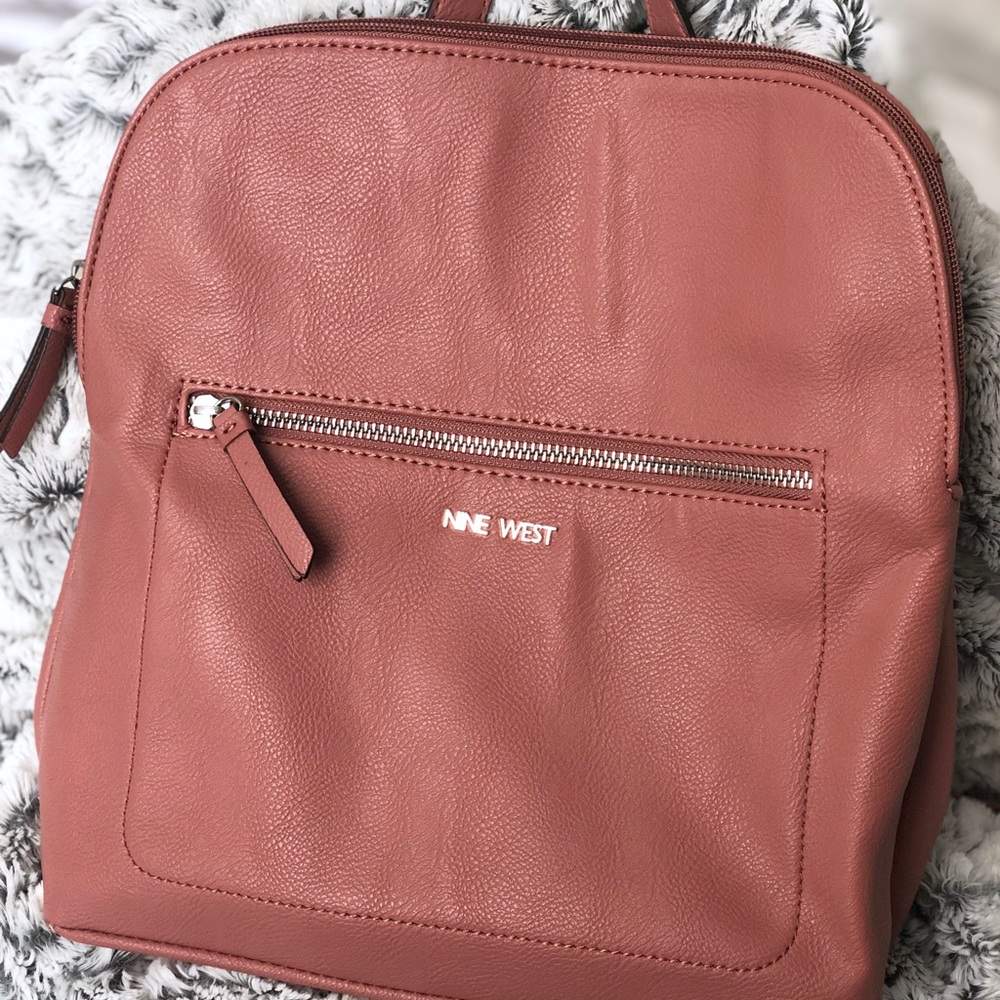 NWOT Nine West backpack purse dusty pink coral